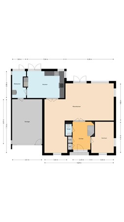 Floorplan - Vinkebuurt 122C, 2471 XD Zwammerdam